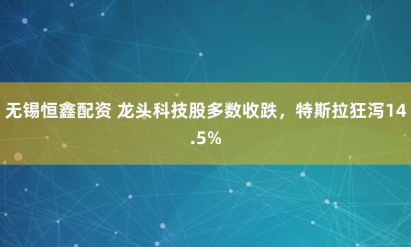 无锡恒鑫配资 龙头科技股多数收跌，特斯拉狂泻14.5%